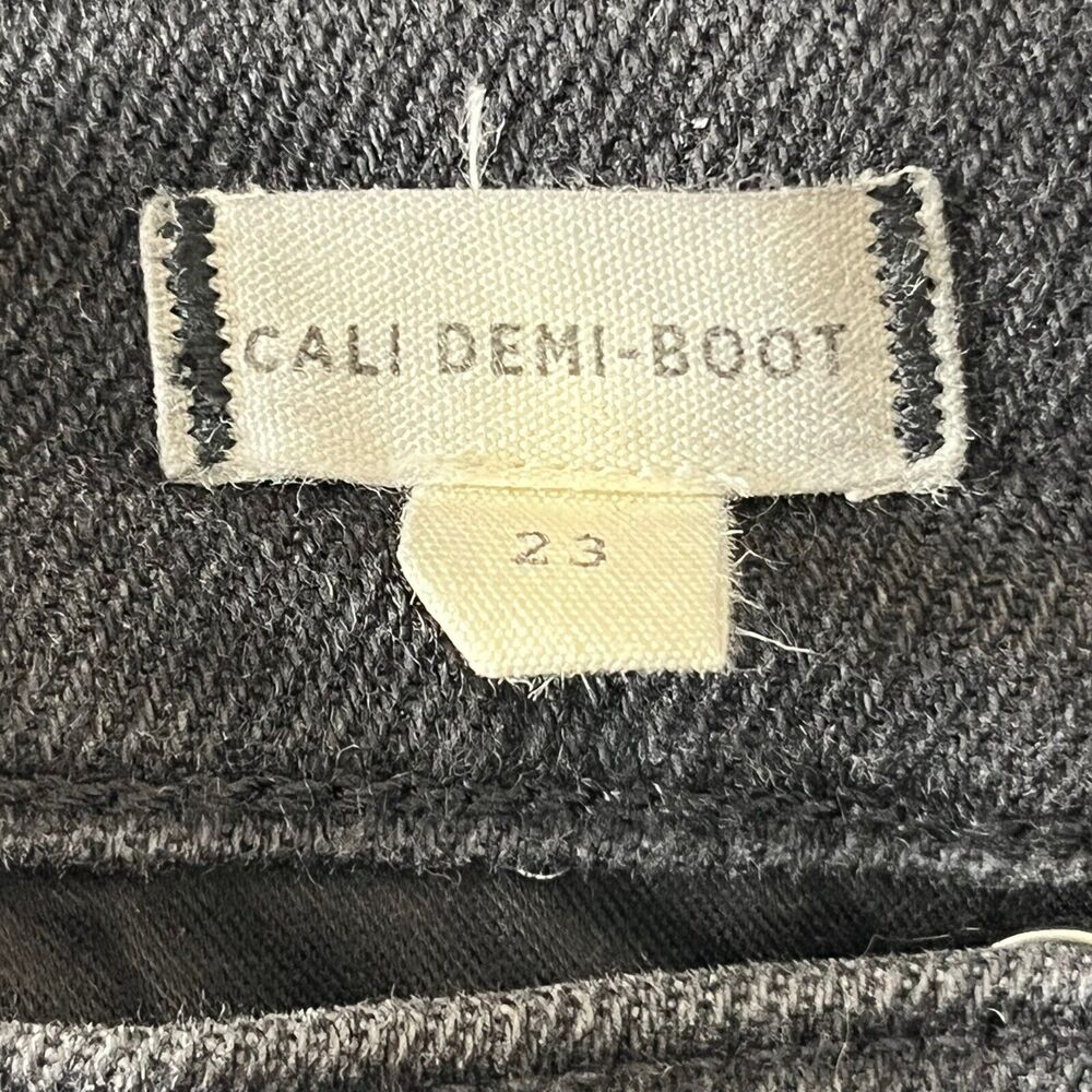 Madewell Cali Demi Boot Jeans Women's 23 Black Denim‎ Cropped Stretch Casual - Picture 6 of 12